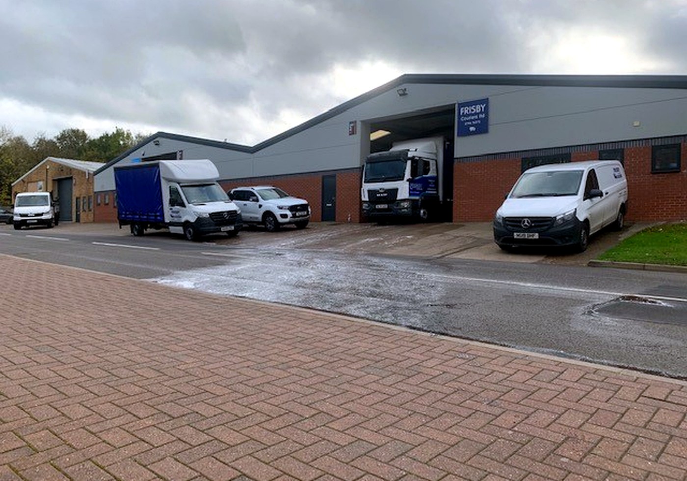 Frisby Couriers vans and depot in Bridgnorth