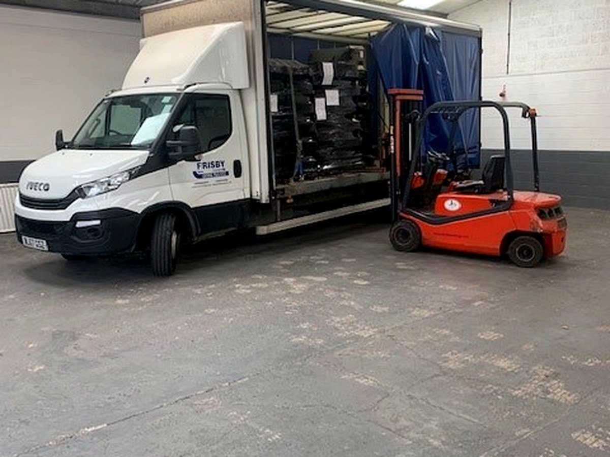 Frisby Couriers warehouse loading scene